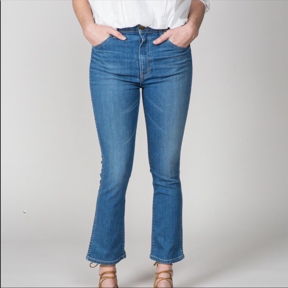 The Great Nerd Blue Straight Cropped Jeans 24 - Picture 2 of 7